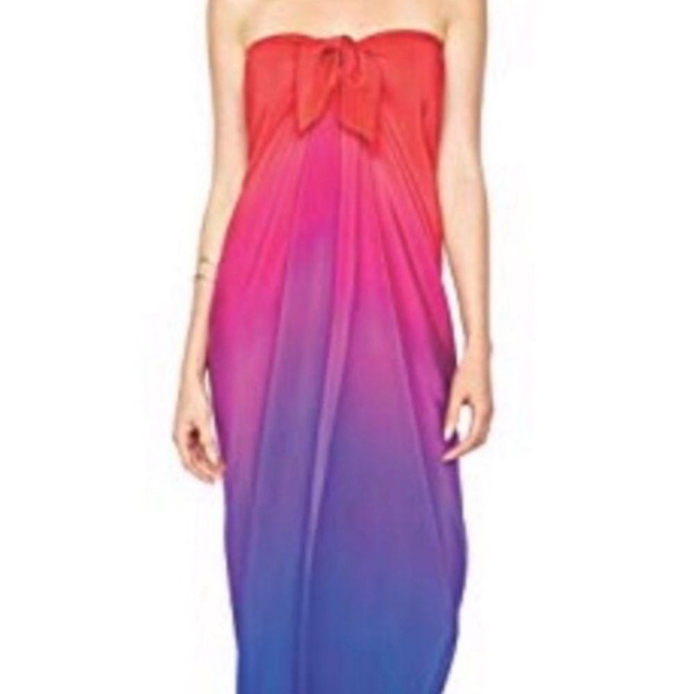 Gorgeous silk sunset colors Pareo by Gottex